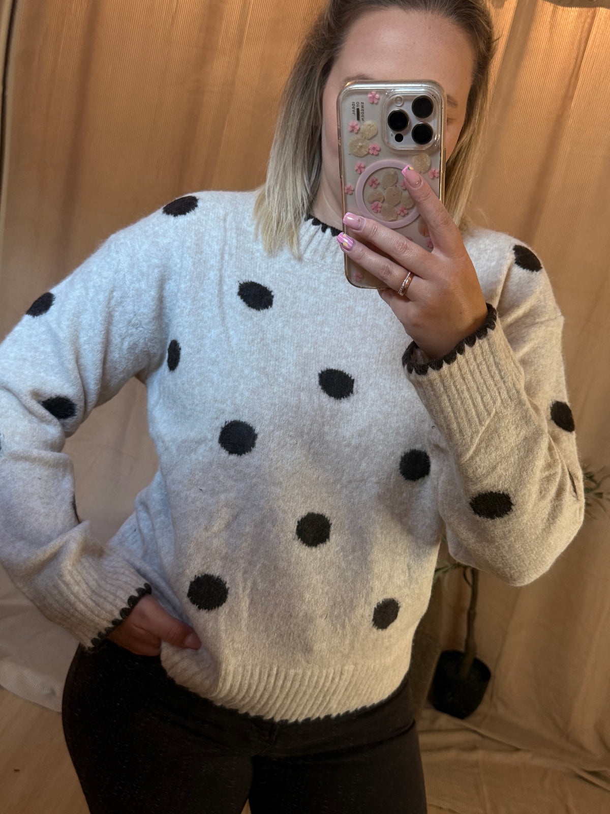Polka Dot Pullover