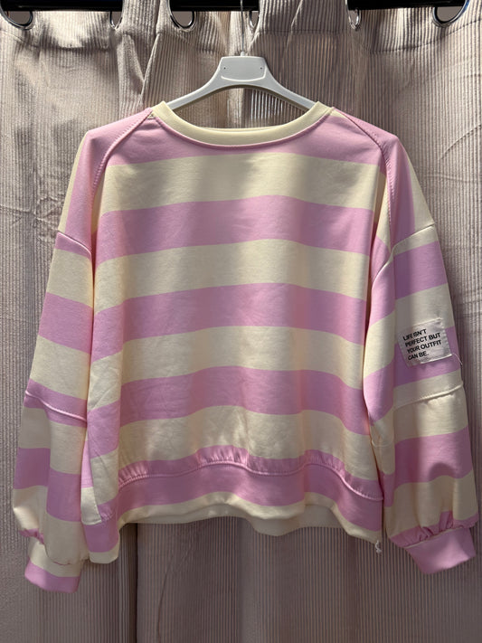 Candy Stripes Sweater – Strawberry Vanilla (B-Ware)