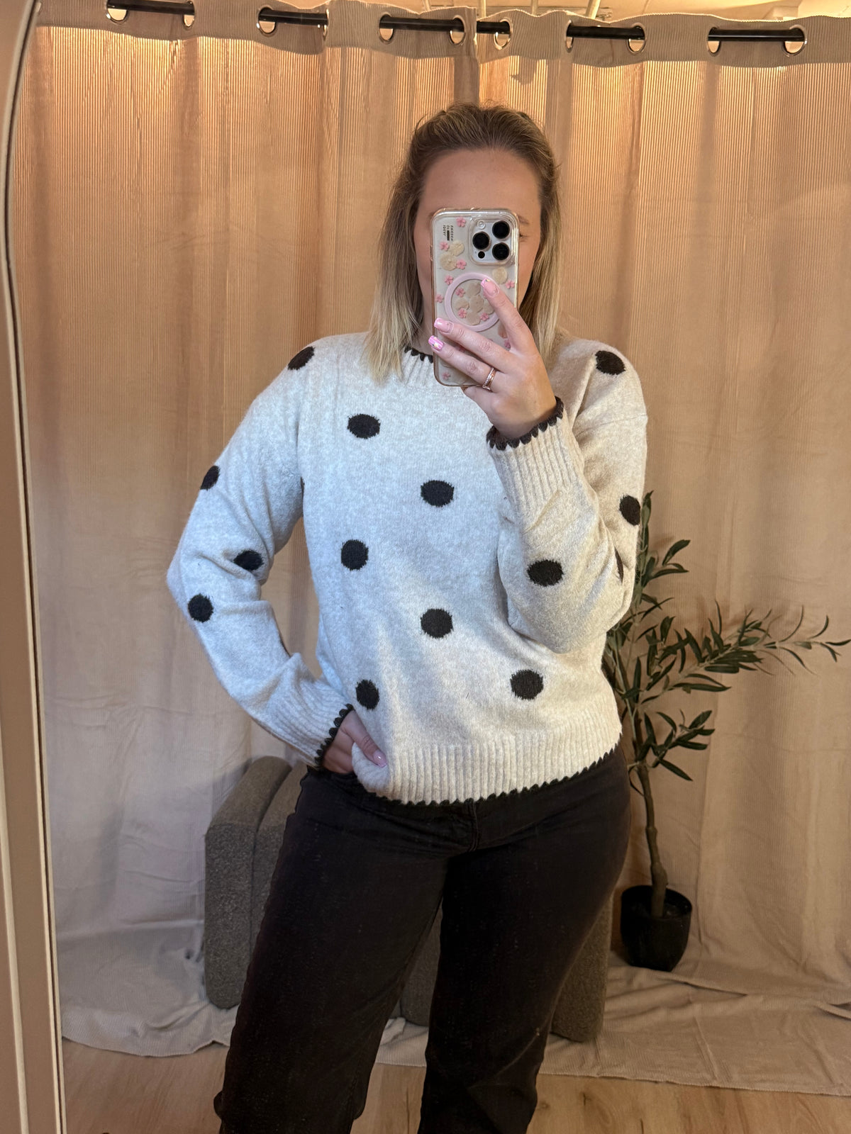 Polka Dot Pullover