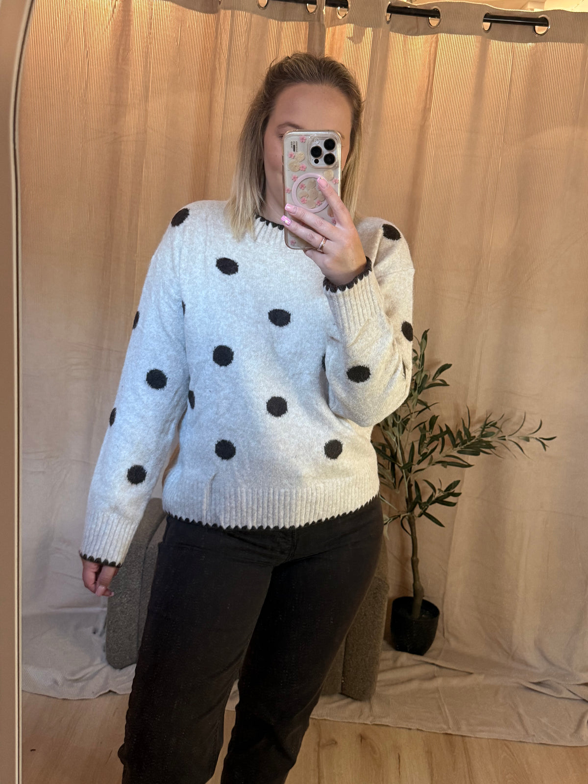 Polka Dot Pullover