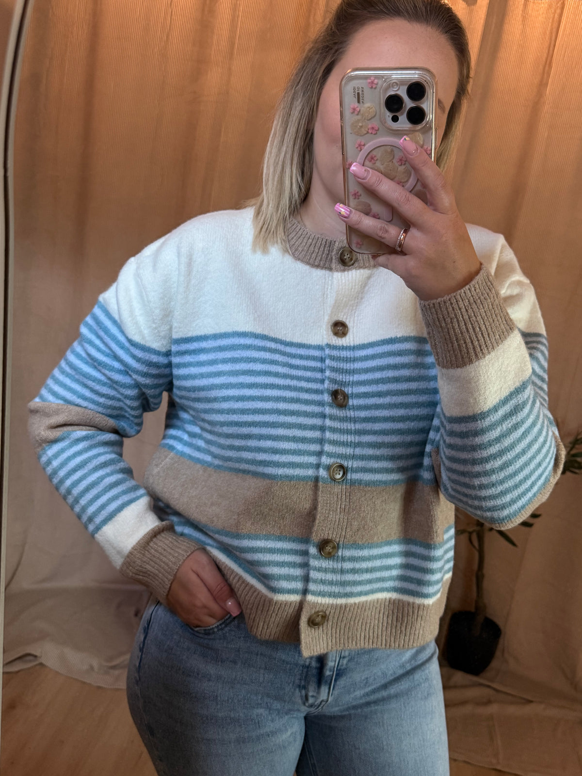 Portofino Stripes Cardigan