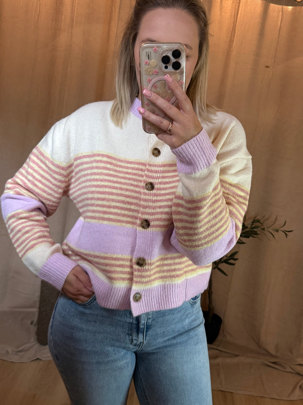 Portofino Stripes Cardigan