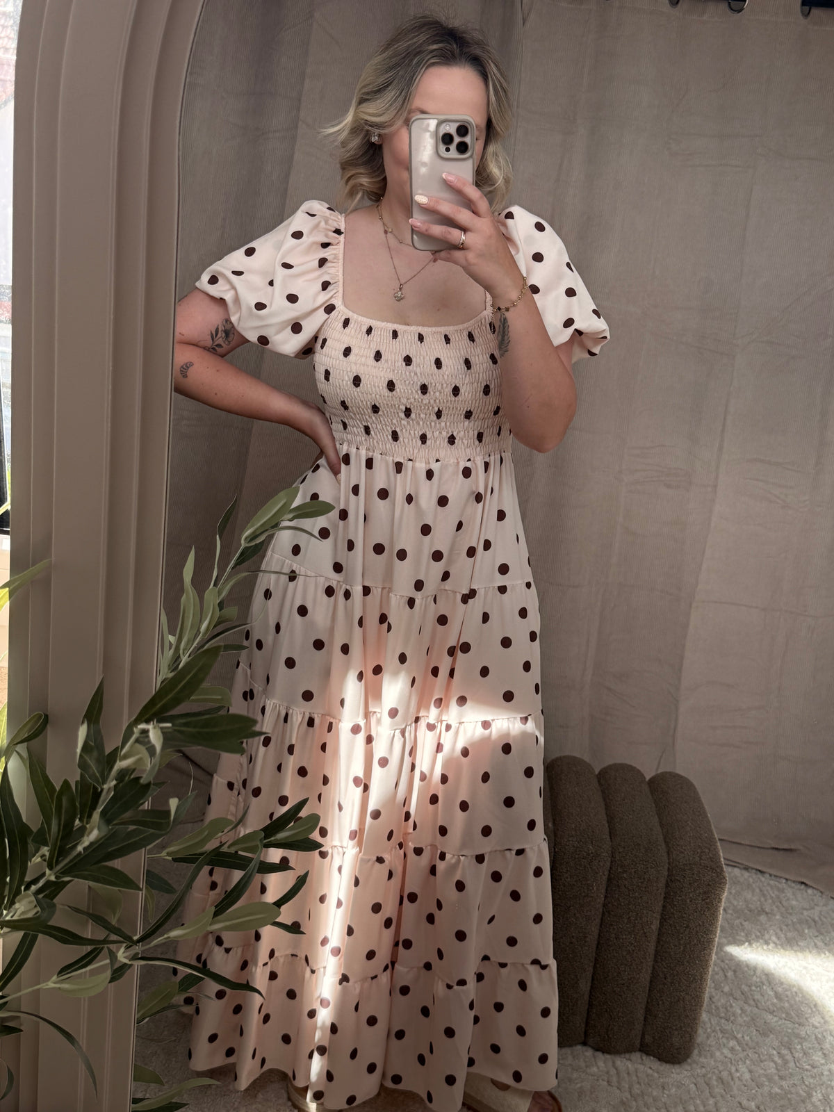 Positano Dots Maxi Dress