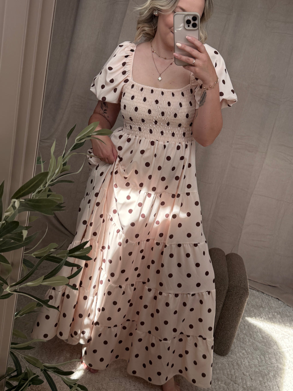 Positano Dots Maxi Dress