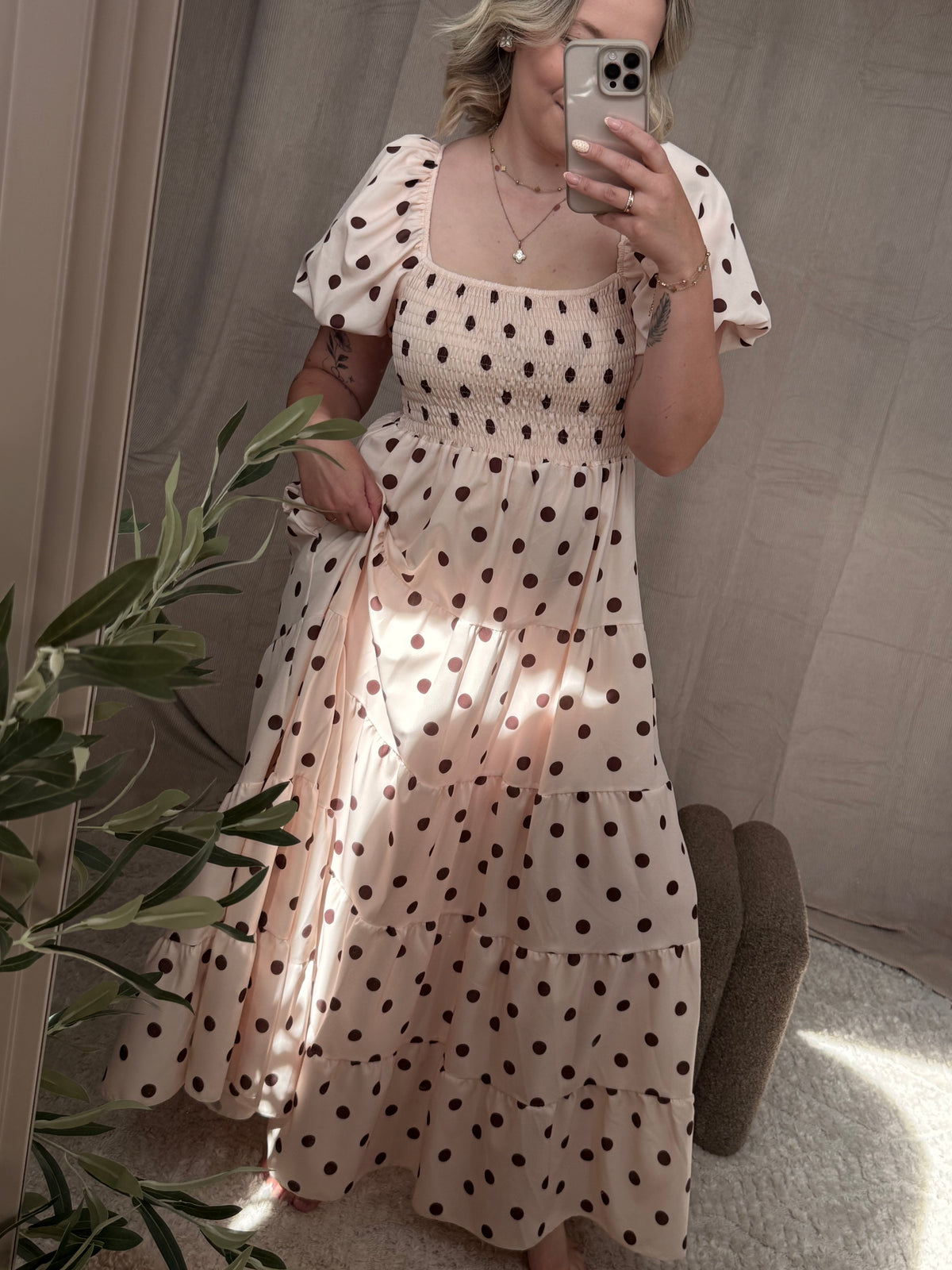 Positano Dots Maxi Dress