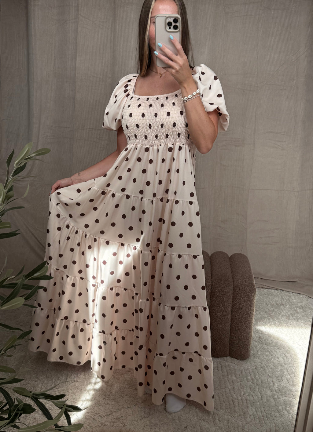 Positano Dots Maxi Dress
