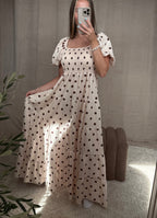 Positano Dots Maxi Dress