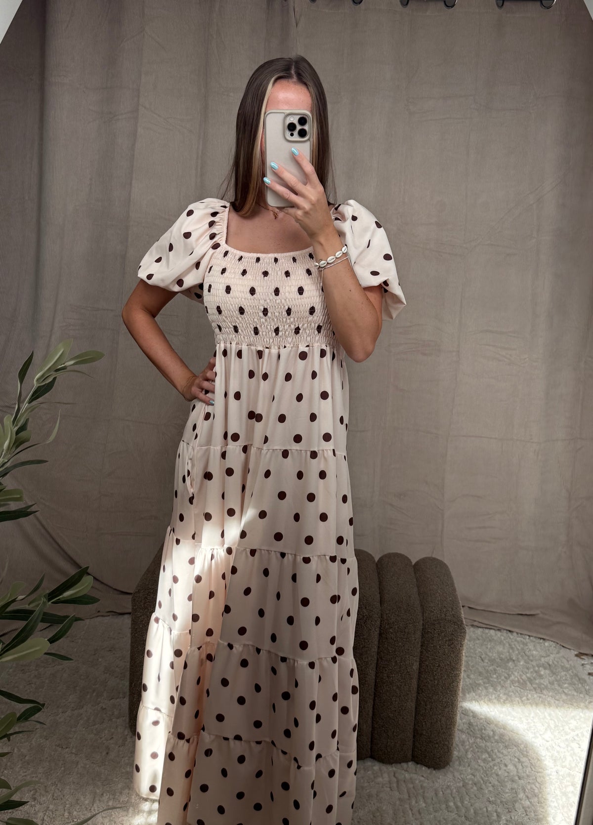 Positano Dots Maxi Dress