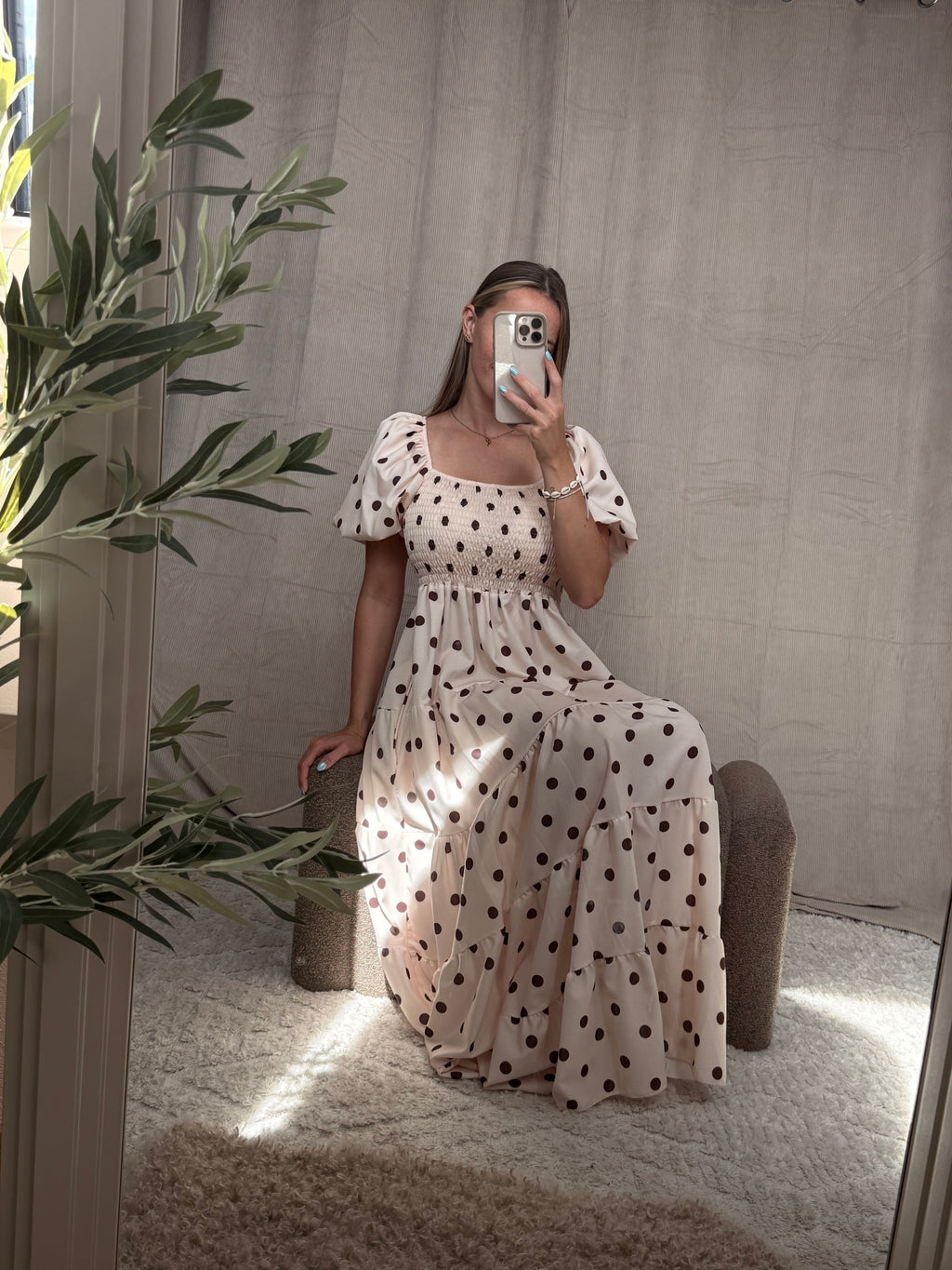 Positano Dots Maxi Dress