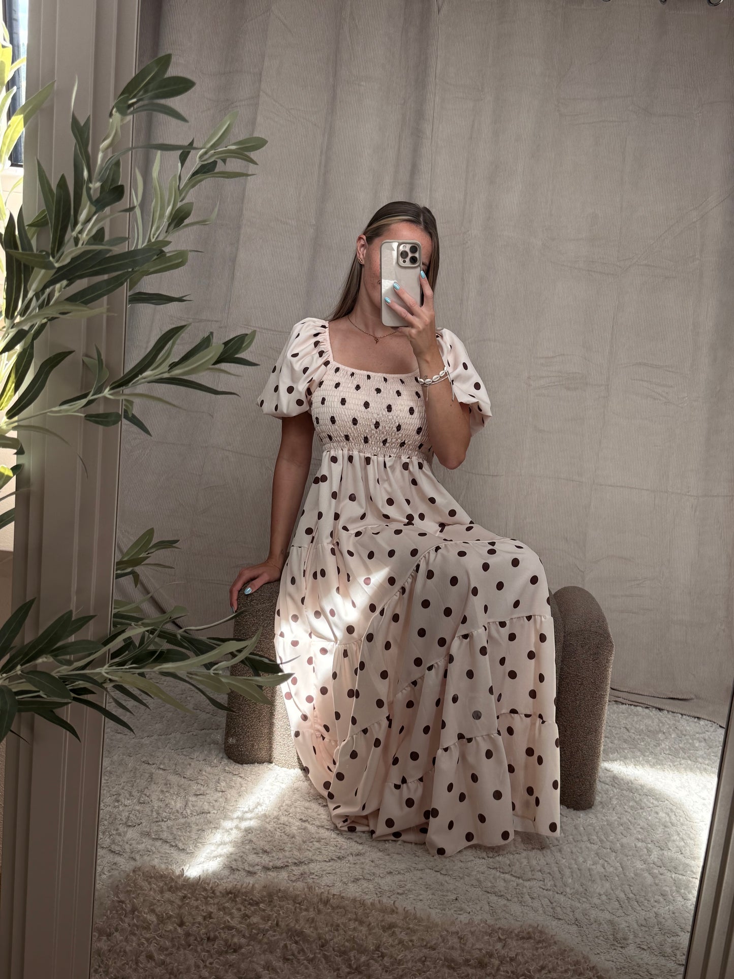 Positano Dots Maxi Dress