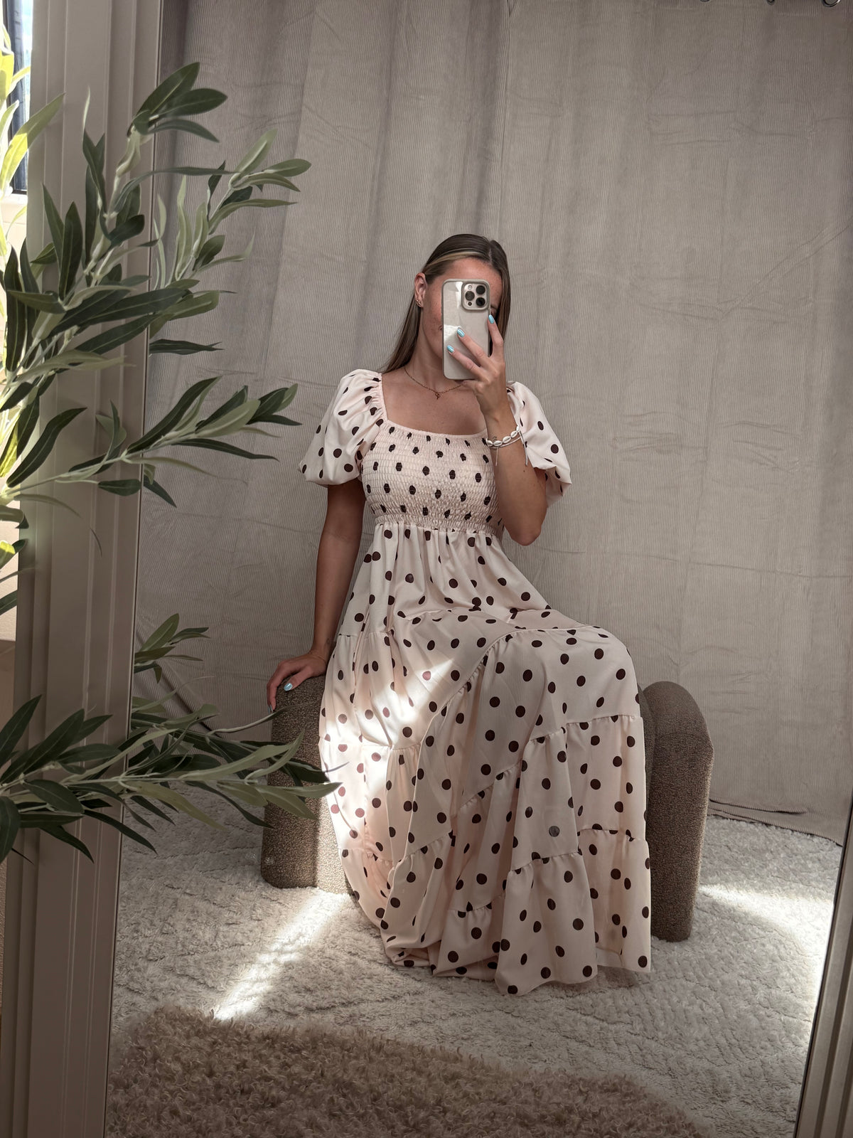 Positano Dots Maxi Dress