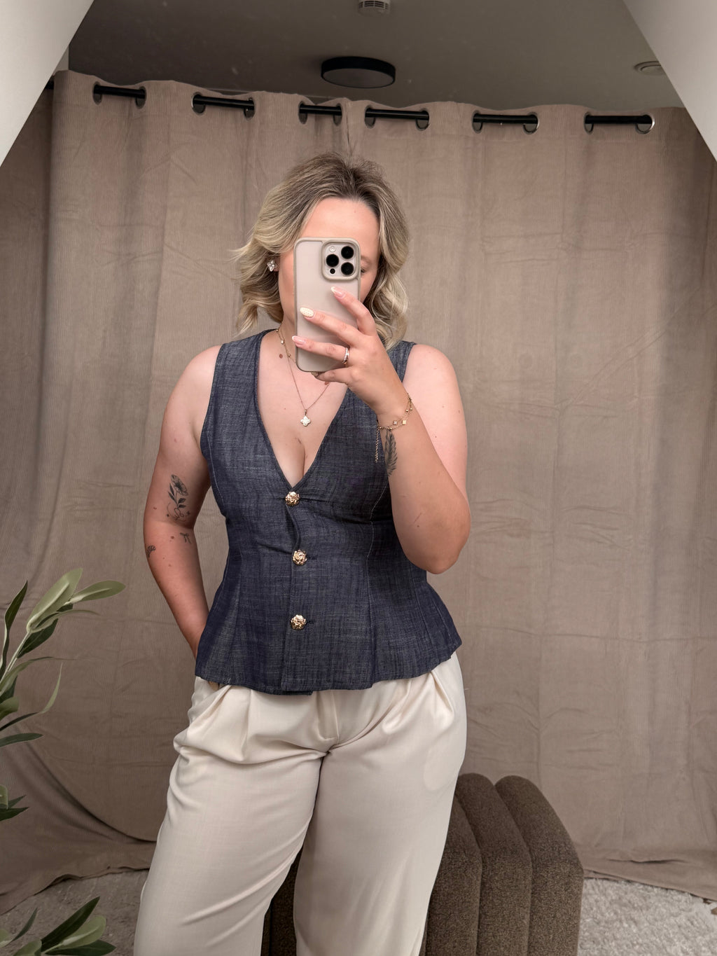 Denim Chic Vest