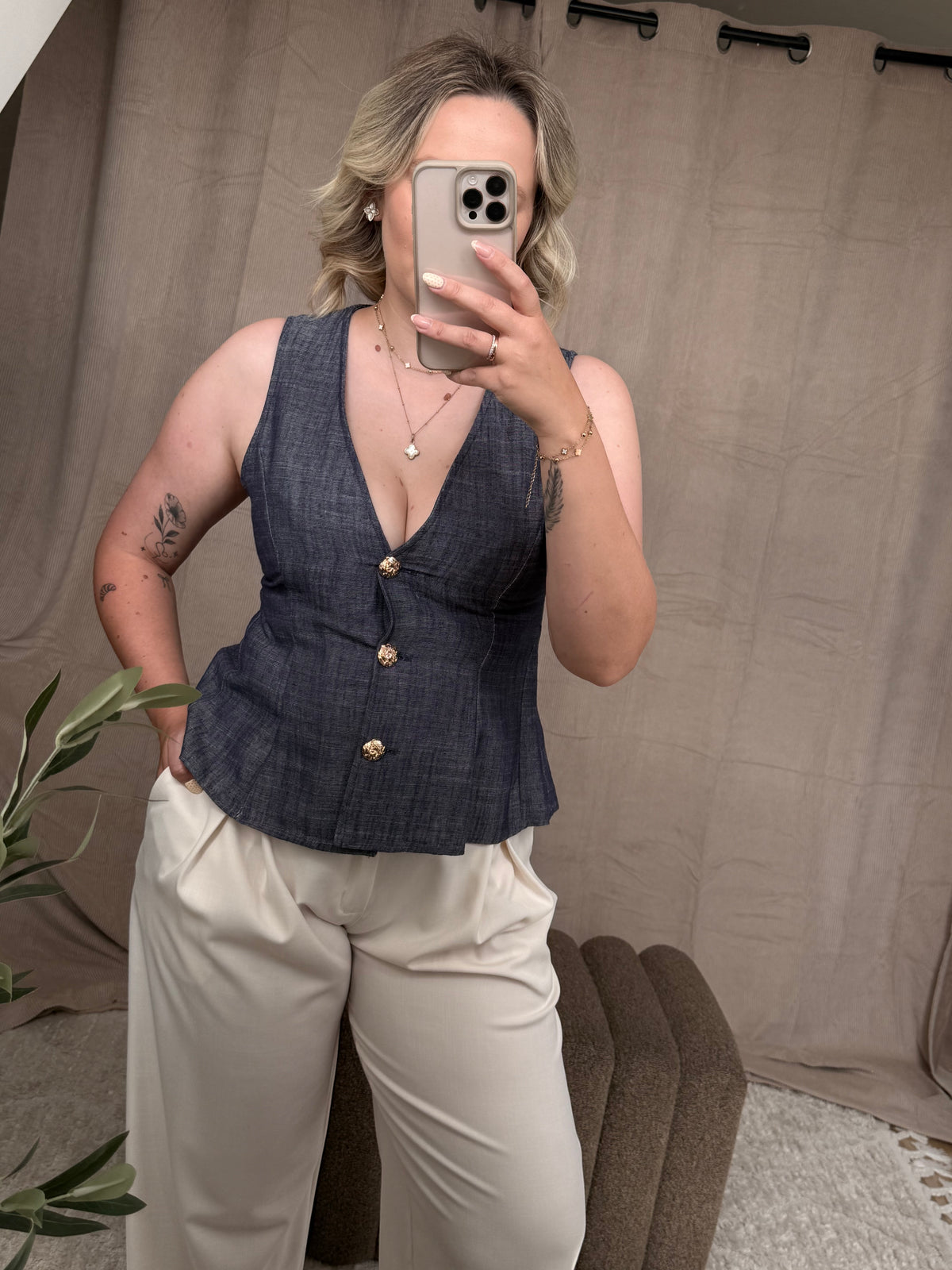 Denim Chic Vest