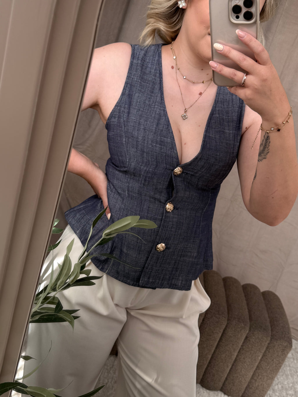 Denim Chic Vest