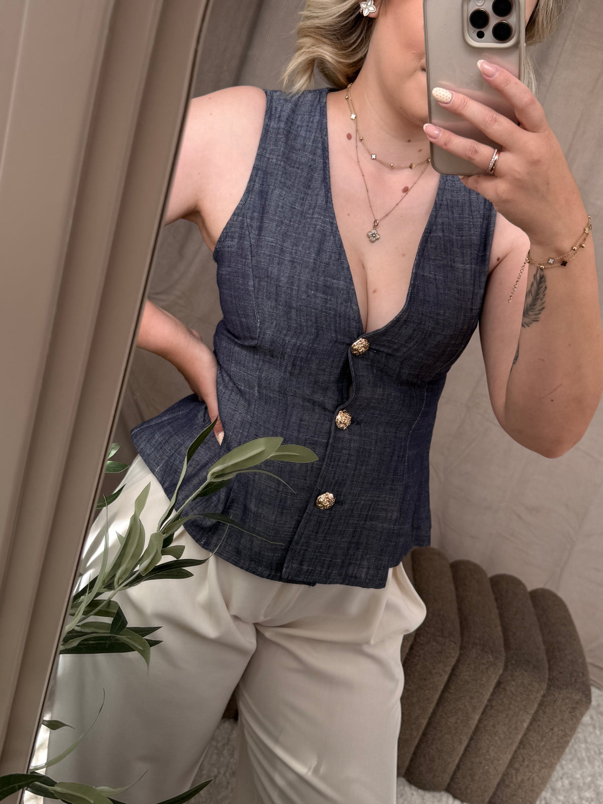 Denim Chic Vest