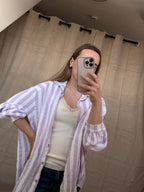 Lavender Musselin Bluse
