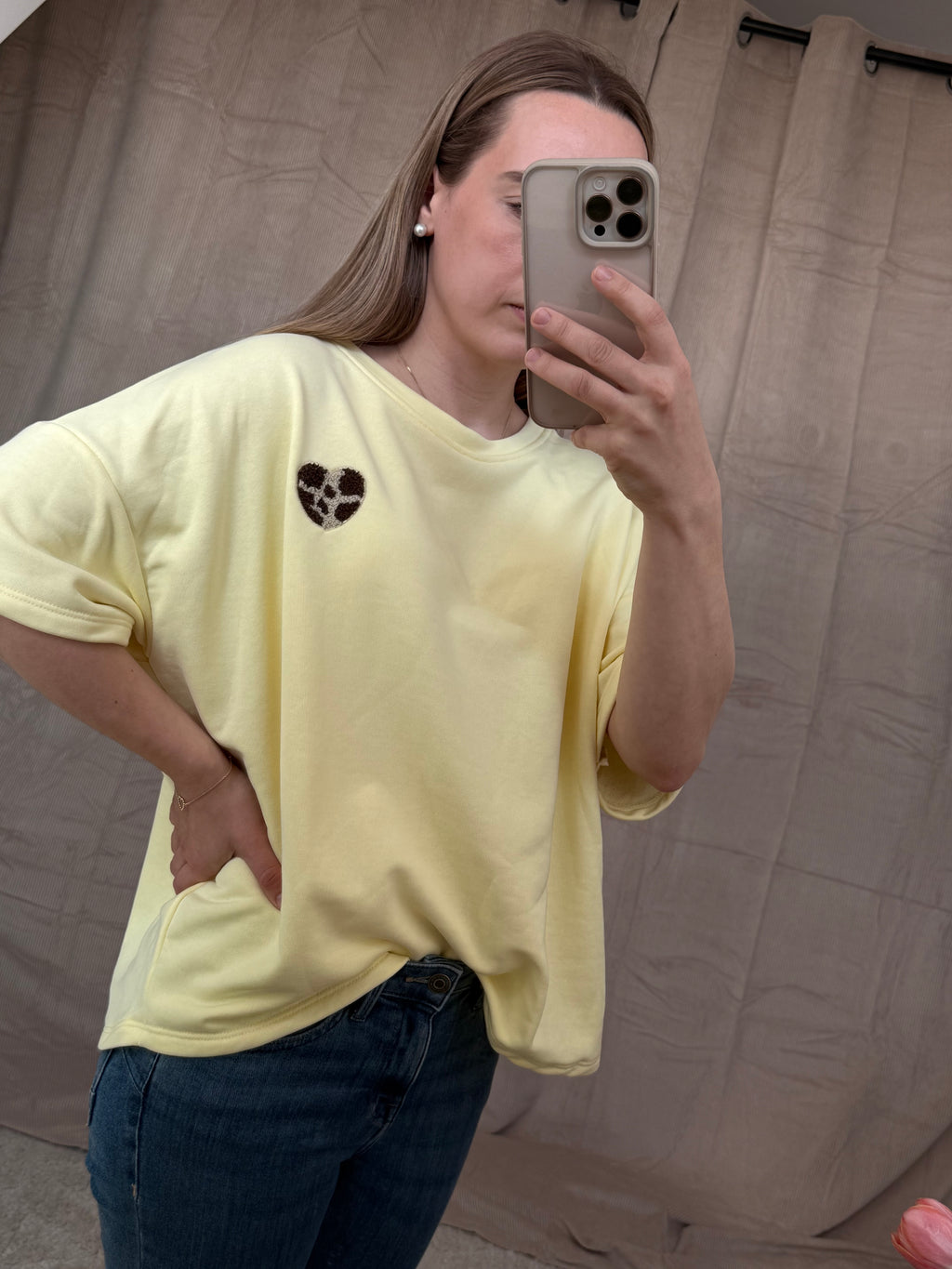 Leo Heart Oversize Shirt