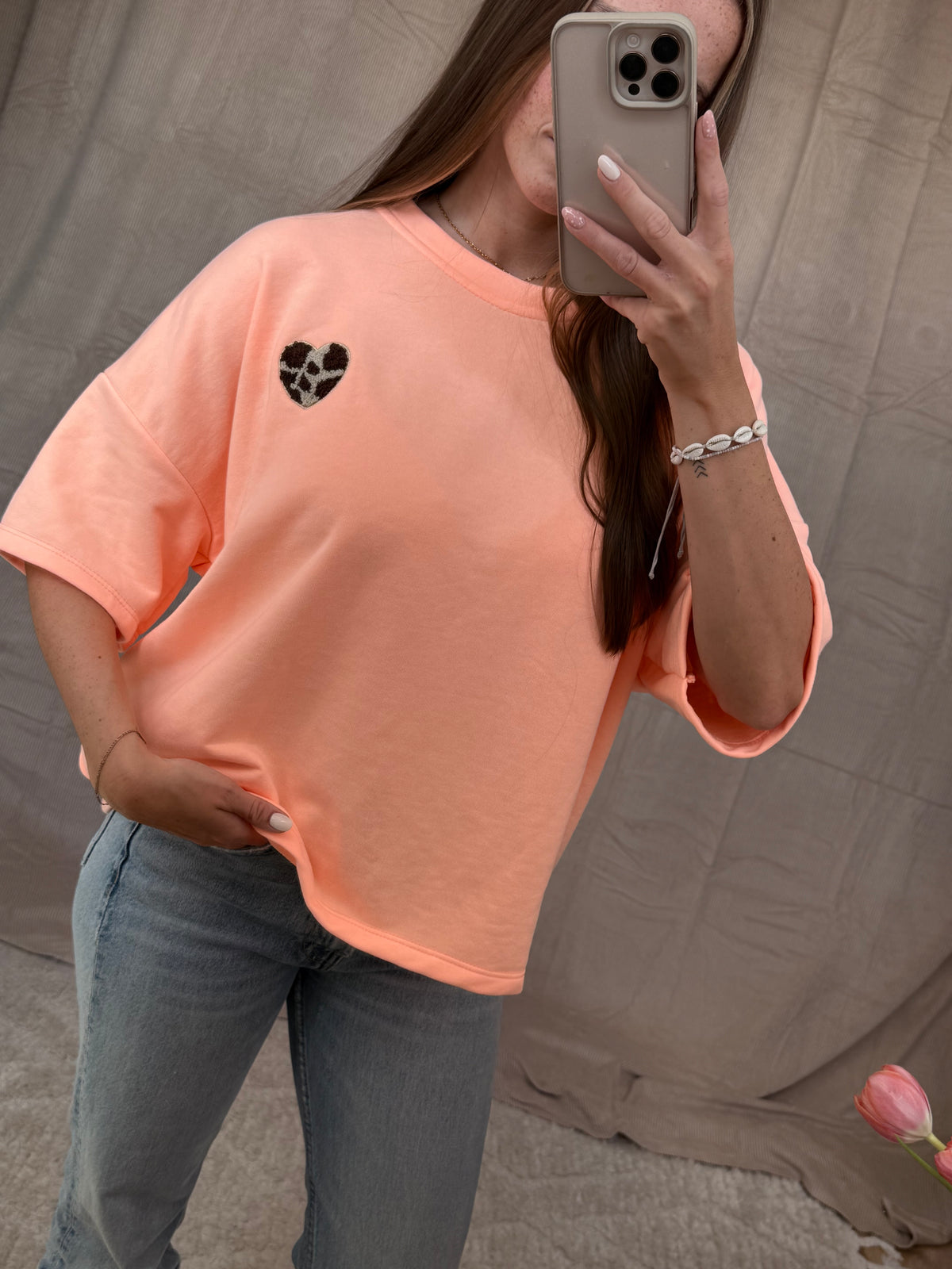 Leo Heart Oversize Shirt