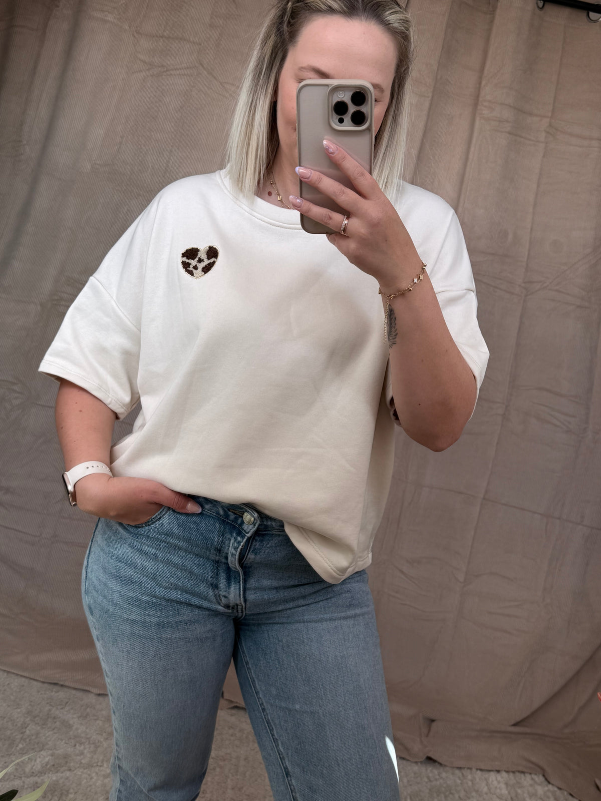 Leo Heart Oversize Shirt