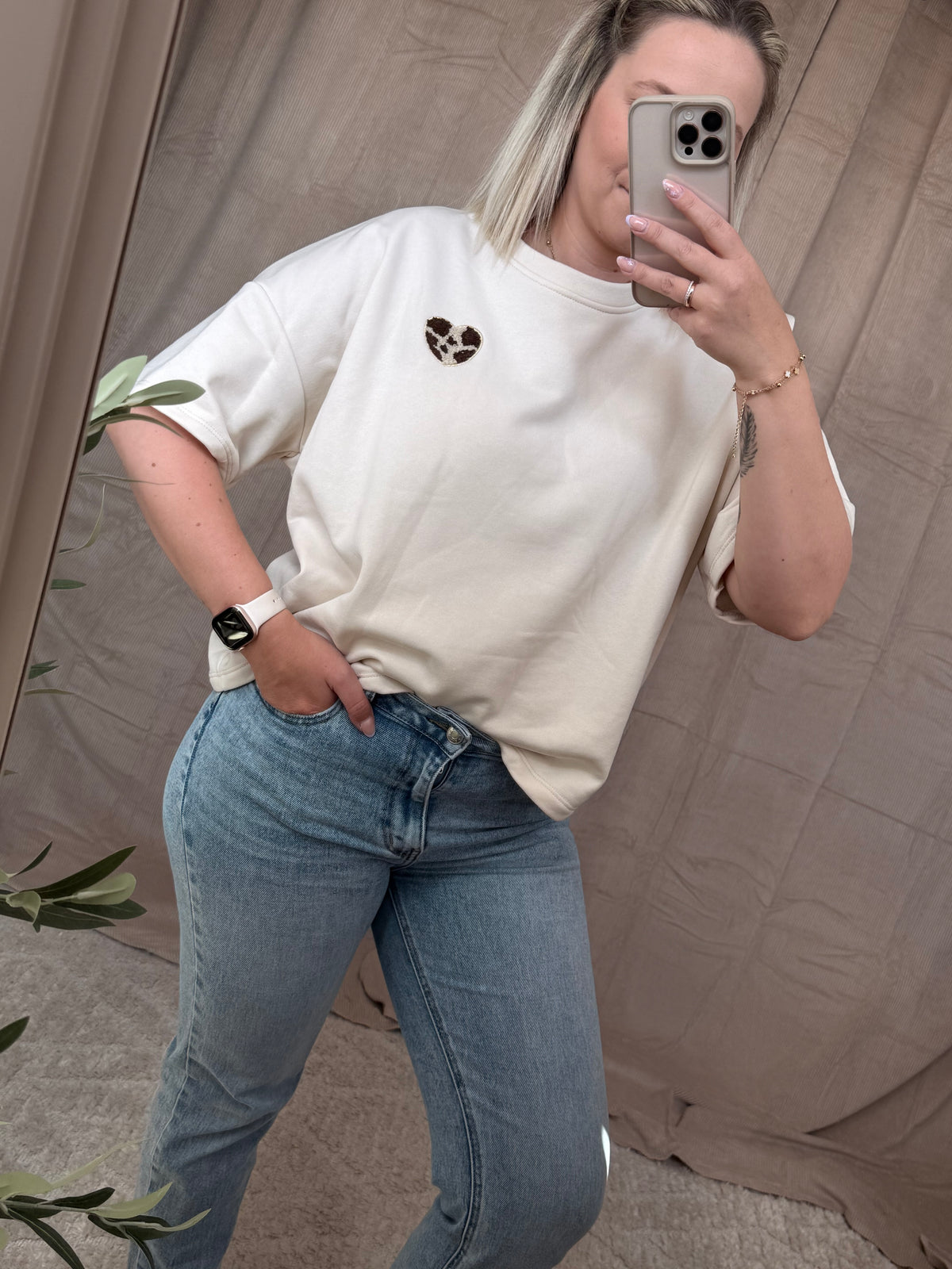 Leo Heart Oversize Shirt