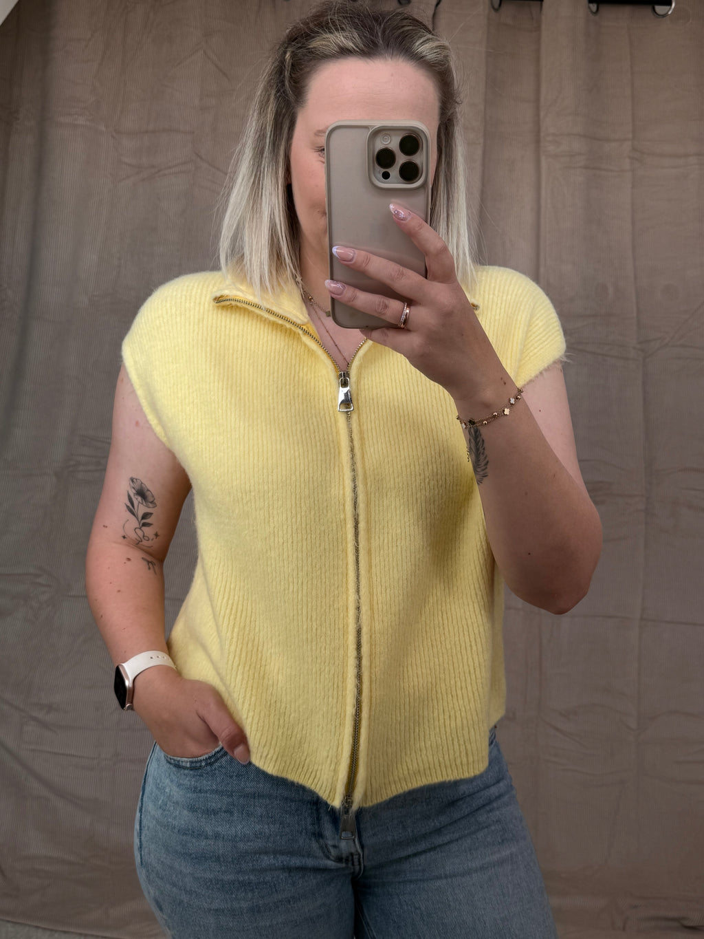 Cozy Zip Knit Vest