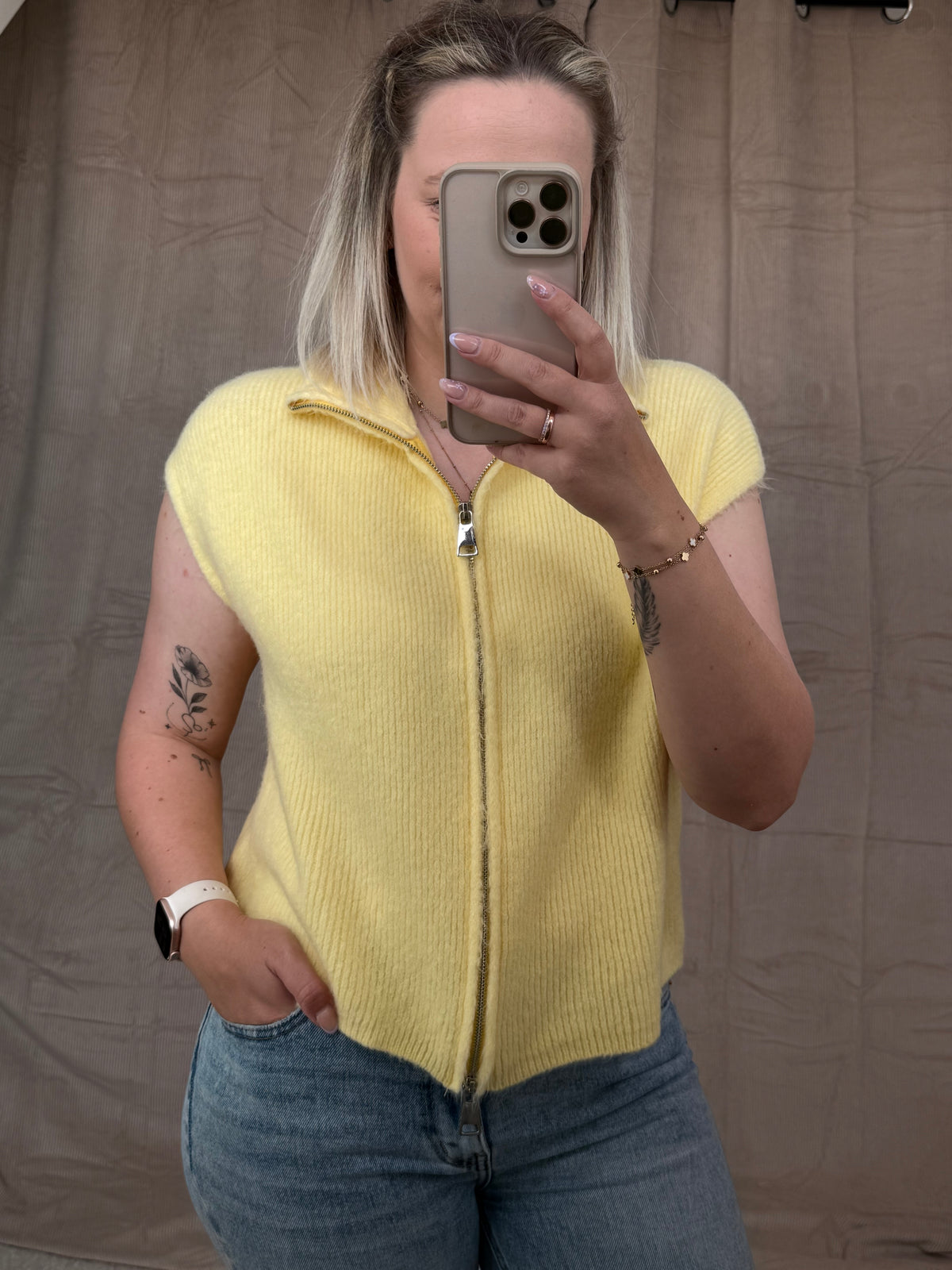 Cozy Zip Knit Vest