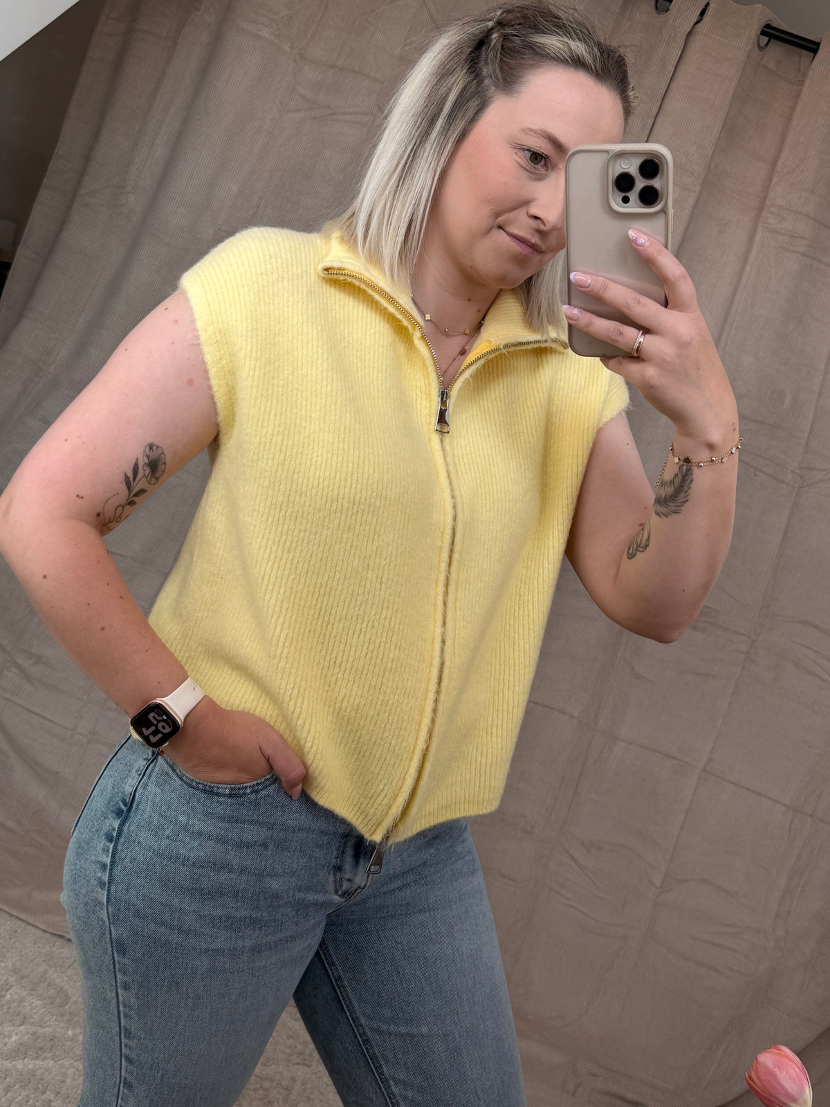 Cozy Zip Knit Vest