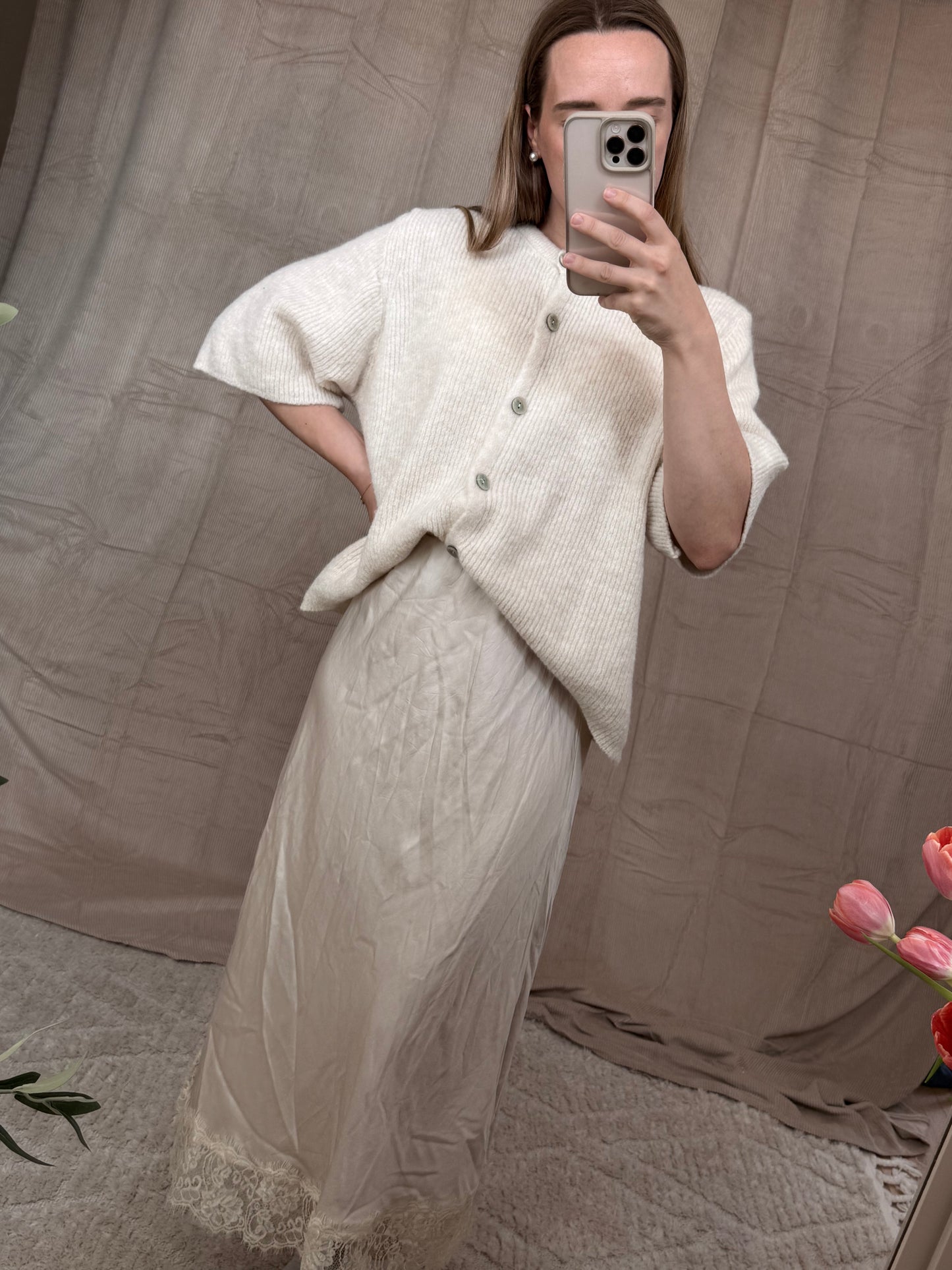 Satin Lacey Skirt