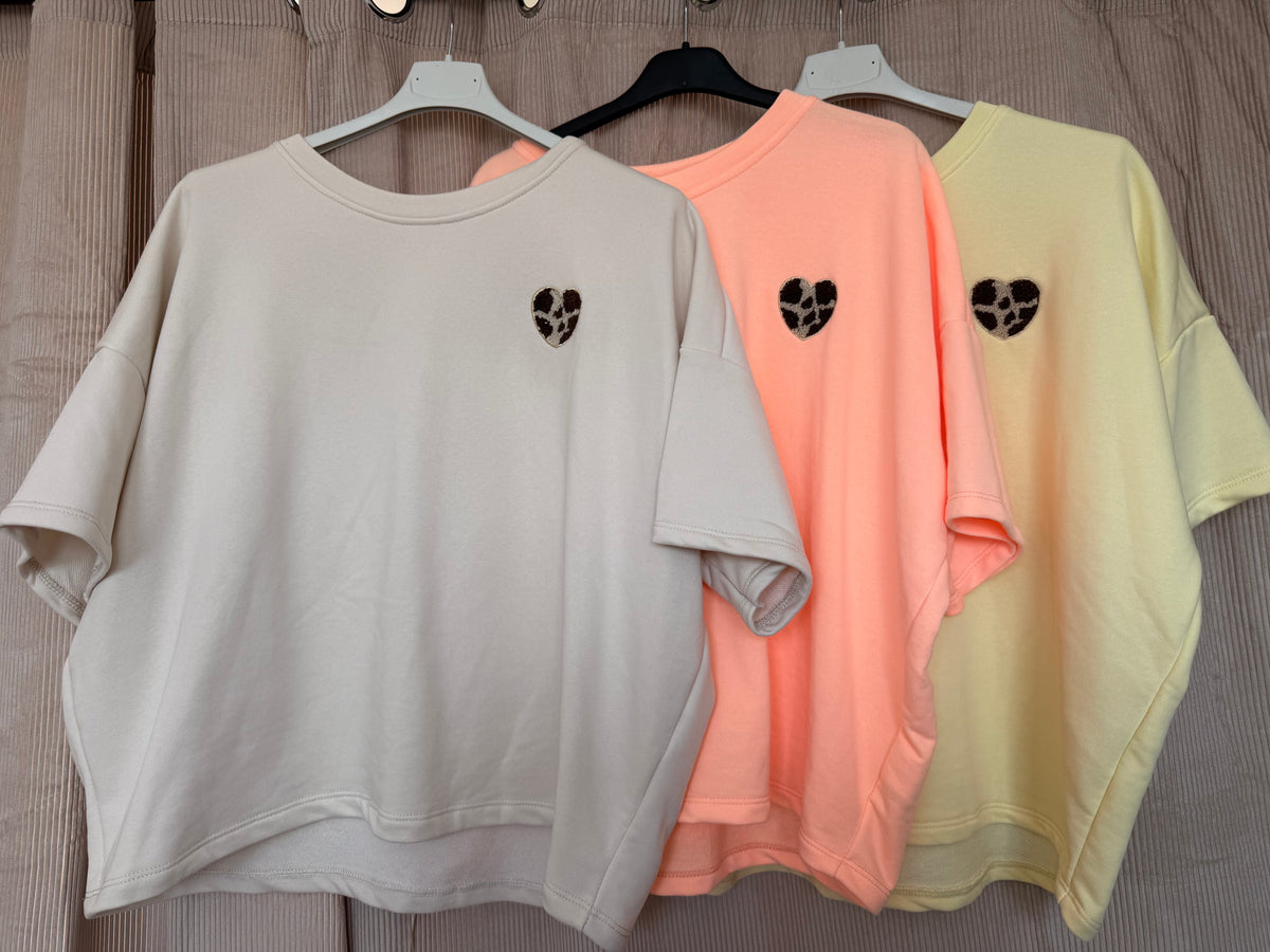 Leo Heart Oversize Shirt
