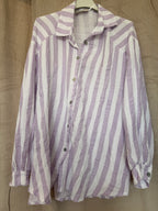 Lavender Musselin Bluse